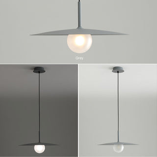 Minimalist Hat Shape Pendant Light, 3 Color & Size