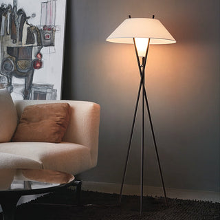 Hat Wrought Iron Design Tripod Floor Lamp