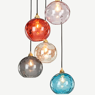 Water Ripple Cluster Pendant Light, 10 Morandi Color