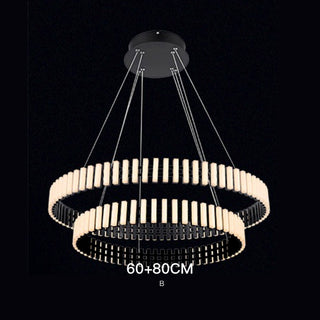 Modern Luxury Simple Atmosphere Round Piano Key Chandelier