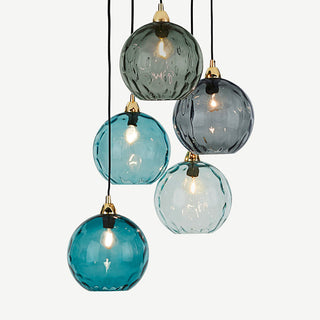 Water Ripple Cluster Pendant Light, 10 Morandi Color