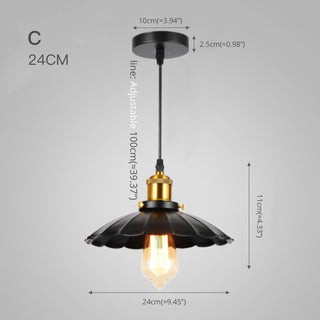 Industrial Black Pendant Light