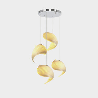 Conch Cluster Wooden Pendant Light