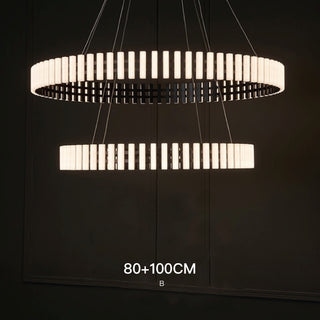 Modern Luxury Simple Atmosphere Round Piano Key Chandelier