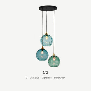 Water Ripple Cluster Pendant Light, 10 Morandi Color