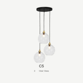 Water Ripple Cluster Pendant Light, 10 Morandi Color