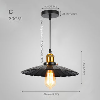 Industrial Black Pendant Light