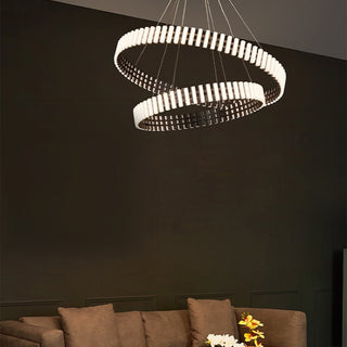 Modern Luxury Simple Atmosphere Round Piano Key Chandelier