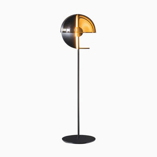 Black Retro Design Spherical Floor Lamp