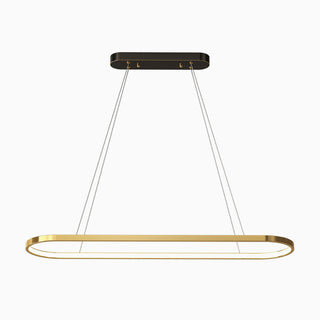 Minimalist Oval Gold Pendant Light