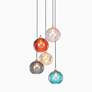 Water Ripple Cluster Pendant Light, 10 Morandi Color