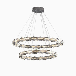 Crystal Ring Pendant Light, 1/2 Ring