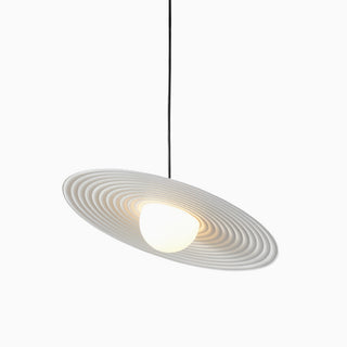 Water Ripple Straw Hat Post Modern Minimalist Art Pendant Light