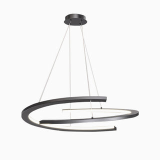 Simple Creative Spiral Semi-circular Chandelier