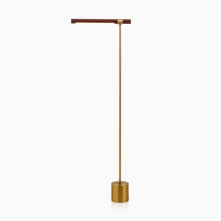 Linear Adjustable Floor Lamp, Metal & Wood