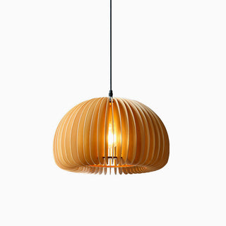 Pumpkin Wooden Pendant Light