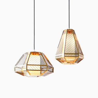 Diamond Shape Glass Pendant Light