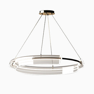 Luxury Creative Minimalist Metal Acrylic Ring Chandelier