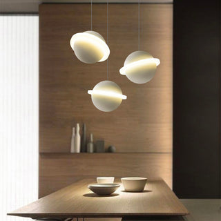 White Planet Halo Fantasy Pendant Light