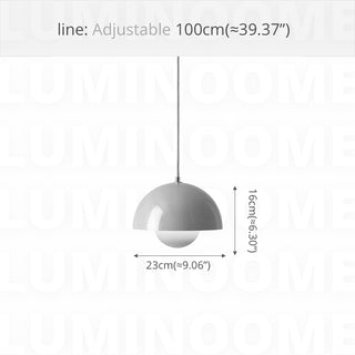 Bud Shape Pendant Light, 10 Morandi Color