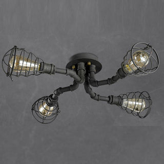 Flush Mount Ceiling Light, 4/6/8 Heads