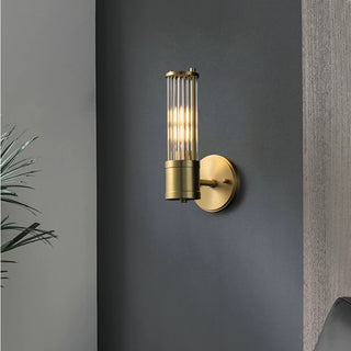 Glass & Brass Wall Sconce