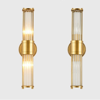 Glass & Brass Wall Sconce