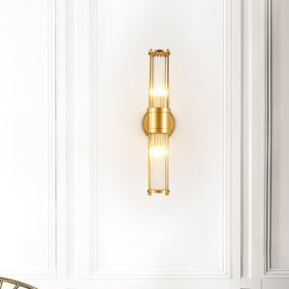 Glass & Brass Wall Sconce