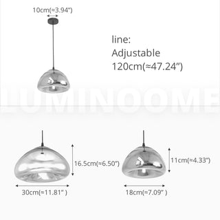 Electroplate Glass Pendant Light