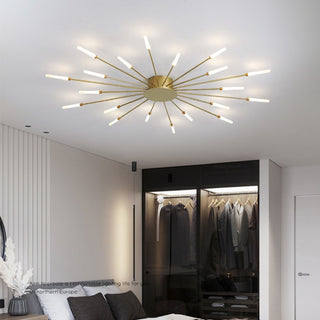 Firework flush mount ceiling light