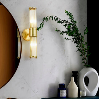 Glass & Brass Wall Sconce