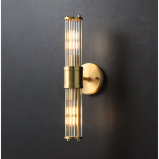 Glass & Brass Wall Sconce