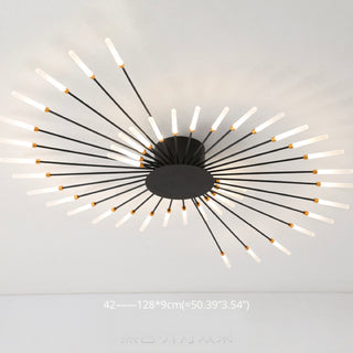 Firework flush mount ceiling light