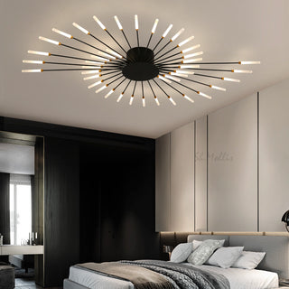 Firework flush mount ceiling light