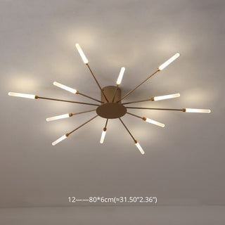 Firework flush mount ceiling light