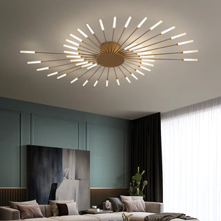 Firework flush mount ceiling light