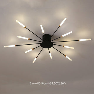 Firework flush mount ceiling light