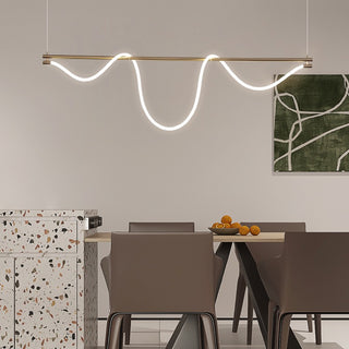 Creative Linear Curved Pendant Light