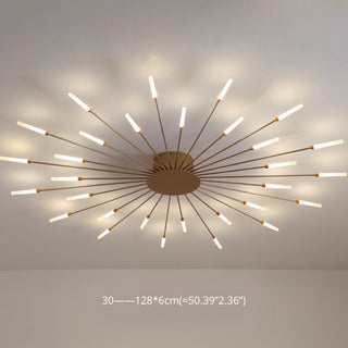 Firework flush mount ceiling light