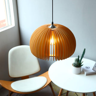 Pumpkin Wooden Pendant Light