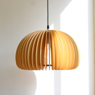 Pumpkin Wooden Pendant Light