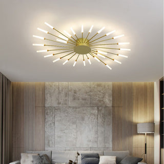 Firework flush mount ceiling light