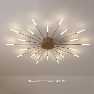 Firework flush mount ceiling light