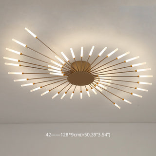 Firework flush mount ceiling light