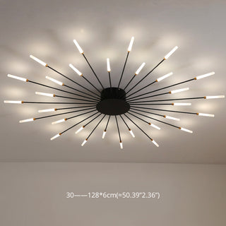 Firework flush mount ceiling light