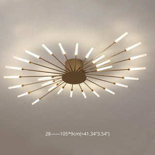 Firework flush mount ceiling light