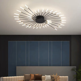 Firework flush mount ceiling light