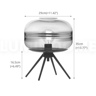 Tripod Glass Table Lamp