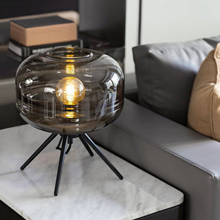 Tripod Glass Table Lamp