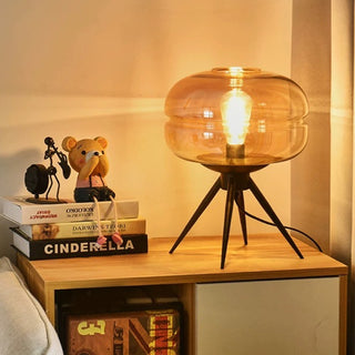 Tripod Glass Table Lamp